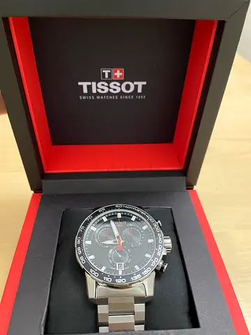Tissot Men's Stainless Steel Chronograph Watch with Box