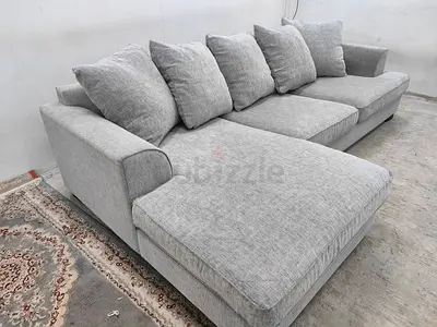 The one brand light grey Kingston lshape sofa