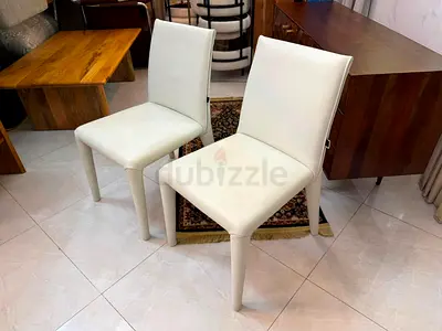 Marina Home genuine leather dining chairs - modern design