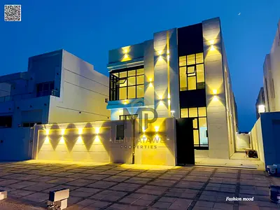Villa (with S pool) for sale at ajman| al helio2 area| 5 master rooms, majlis, 2halls, maid room, s