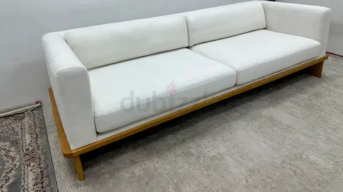 Like new condition crate&barrel three seater sofa