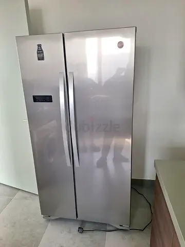 Hoover Side-by-Side Stainless Steel Refrigerator - Good Condition