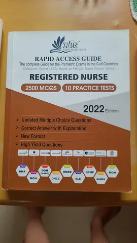 Rapid Access Guide: Registered Nurse- 2500 MCQs (2022 Edition) 10 Practice Tests. NCLEX RN- 2 books.