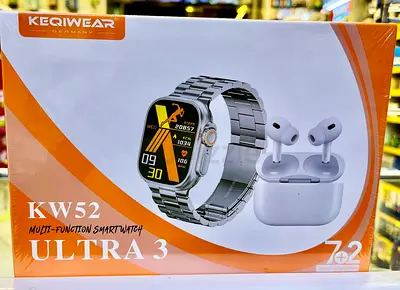 KEQIWEAR KW52 Ultra 3 Smartwatch with Wireless Earbuds (Boxed)