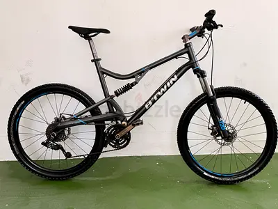 Full-suspension B’Twin Rockrider 500S Mountain Bike – XL Frame / Disc Brakes