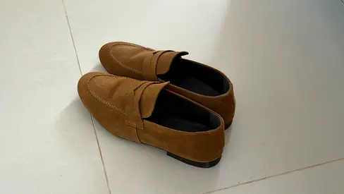 Almost brand new Mango Suede mng loafers