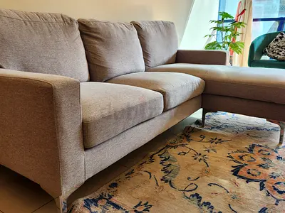 Sofa new high quality L SHAPE plus 3 seater else a settir as.table.