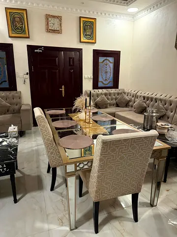Dinning table for 8 with 8 chairs