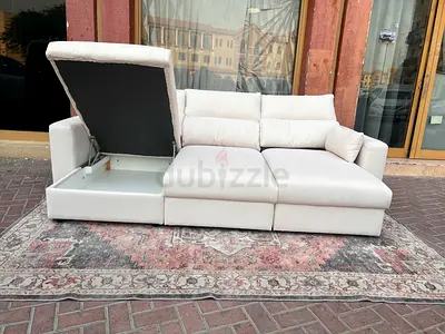 IKEA Esklstuna L Shape Sofa Bed Beige