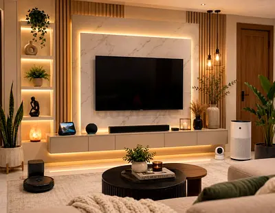 Luxury media wall