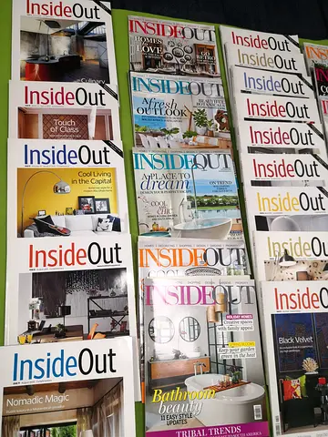 valuable collection of 40 issues of INSIDEOUT MAGAZINES