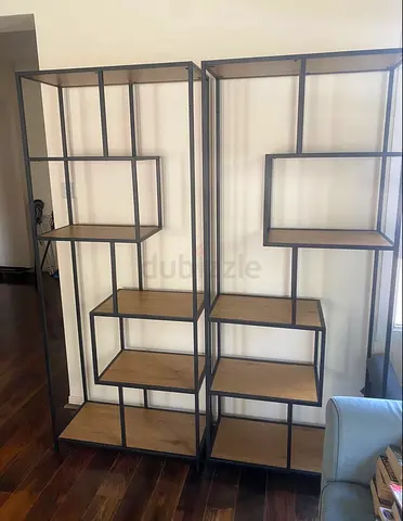 Modern Industrial Bookcases Set of 2 Must go Today