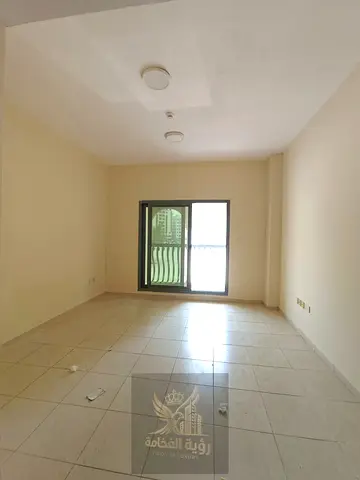 A distinctive studio for rent in Al Majaz, Sharjah, in a prime location. It features a private balc