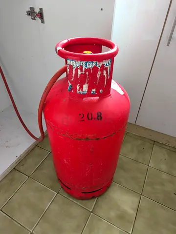 Used 20.8kg Red LPG Gas Cylinder (Mirates Gas) - Good Working Condition