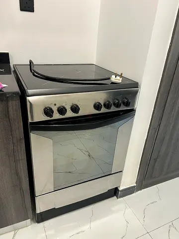 Indesit 60 X cm Free Stanidng Ceramic Electric Cooker, Stainless Steel - I-6Vv2Axex