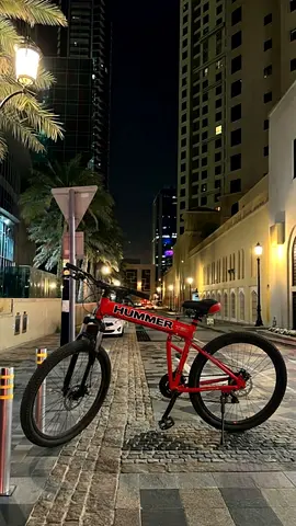 Hummer Folding Mountain Bike Red