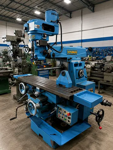Hyundai HDM-3T Milling Machine - Industrial Turret Type Universal Mill (Imported UK)