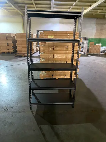 5 TIER BOLTLESS RIVET SHELF STEEL FRAME WITH LAMINDATED MDF-FREE DELIVERY