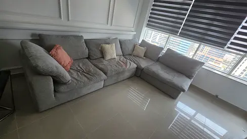 Pan Emirates Feather filled Sofa