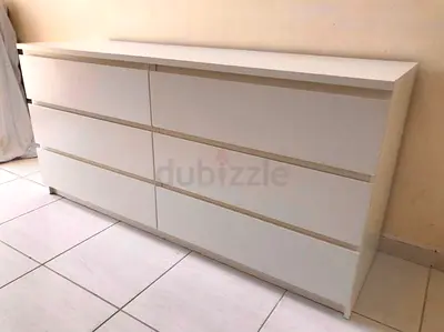 IKEA white 6-drawer chest / dresser (Malm-style) - perfect condition
