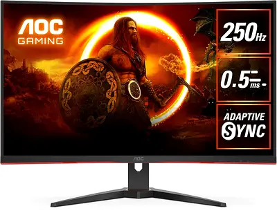 AOC 32" Curved Gaming Monitor 250Hz 0.5ms Adaptive Sync