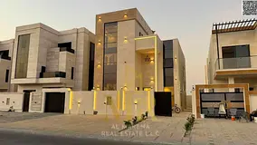 Experience luxury in Al-Haliyo | A sophisticated villa with a modern design and spacious layout, two