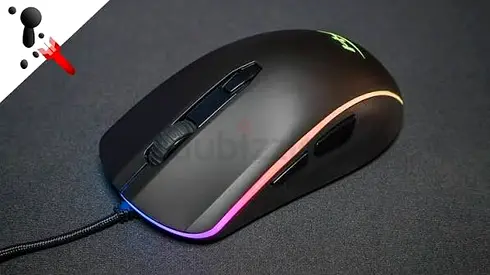 Used RGB Wired Gaming Mouse - HyperX Pulsefire Surge , 6 Buttons