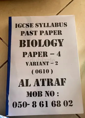 IGCSE Biology Paper 4 (0610) Past Papers / Syllabus Pack