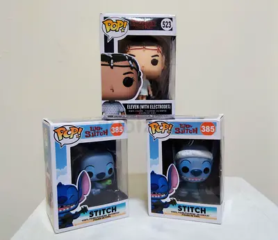 Funko Pop Collection Eleven and Stitch Vinyl Figures