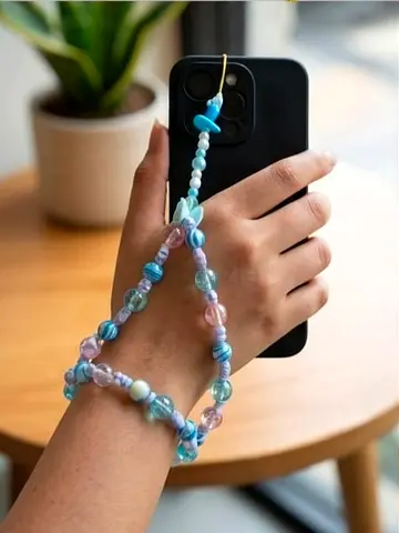 Beaded phone charm