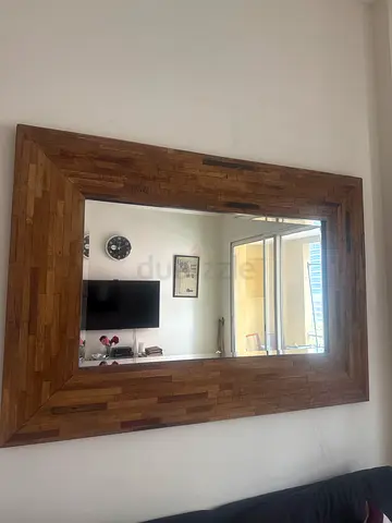 Large Wooden Mirror