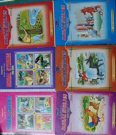 Set of 6 Children's Moral Stories Books - Picture Story Collection