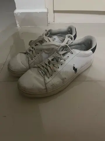 Polo Ralph Lauren white sneakers, size 41EU (used)