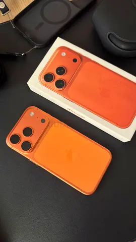 Orange iPhone 17 Pro with MagSafe Case and Lanyard - Excellent Condition - 100% Battery Health