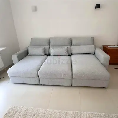 As new Ikea Eskilstuna L SHAPE SOFA BED Grey