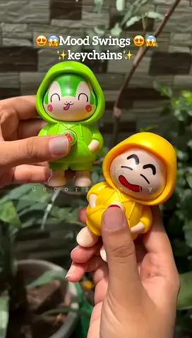 Pair of Mood Swing Keychain Figures