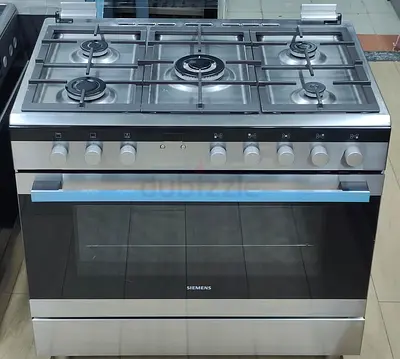 Free Delivery- SIEMENS Latest Model 5-Burner Full Gass With Fan Oven Cooking Range 90x60 CM