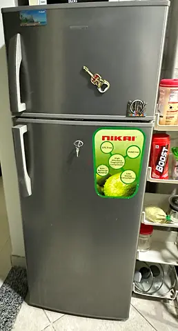 Nikai Silver Double Door Refrigerator