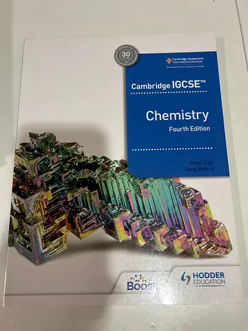 Cambridge IGCSE Chemistry (Fourth Edition) textbook