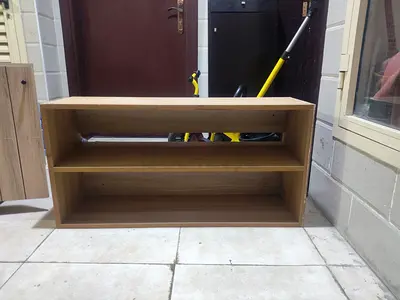 Small 2-shelf Wooden Bookcase / TV Stand - Light Oak