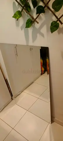 Large Full-Length Leaning Mirror - Simple Frameless Design
