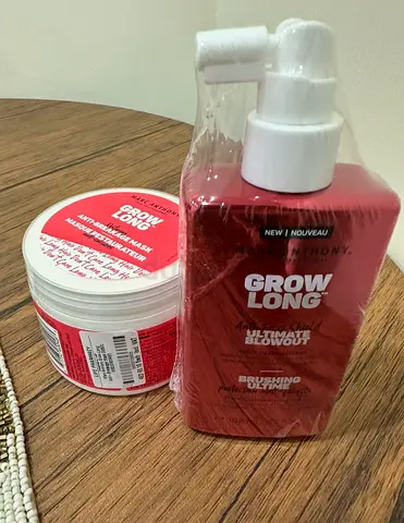 Brand new Marc Anthony Grow Long hair mask + blowout serum set