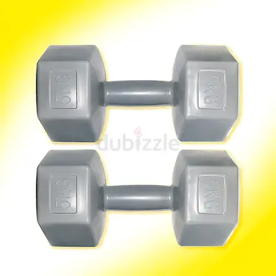 PVC Hex Dumbbell Men's 5kgx2