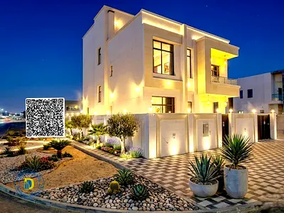 Great price in Al Zahia, modern 5BR villa including AC, bank financing, freehold