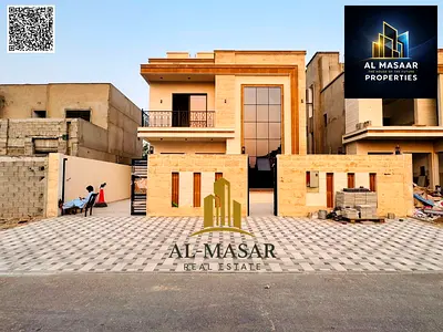 فيلا بالحليو2 عجمان طابقين وروف حوش كبير شامل رسوم التسجيل تملك حر لجميع الجنسيات