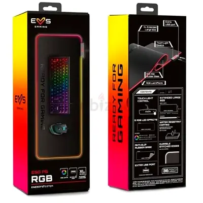 EVS RGB XL Gaming Mouse Pad with LED Lighting - New in Box