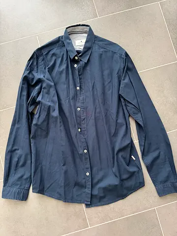 BLUE shirt from TOM TAILOR, size: L (fitted).