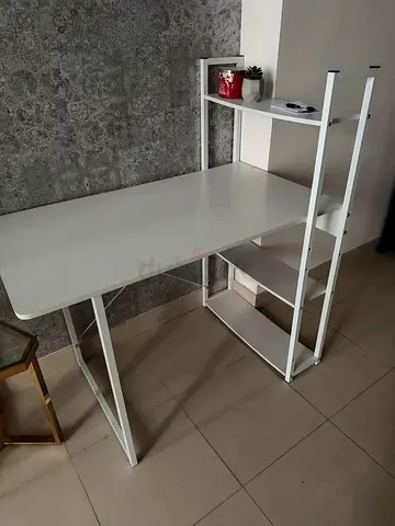 Table and shelving unit