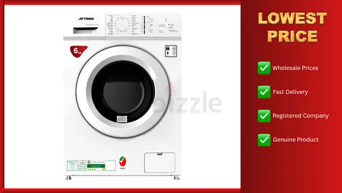 Aftron Washing Machine Front Load 6kg White 1 Year Warranty