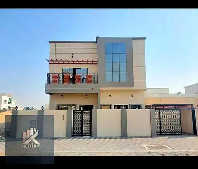 فيلا للبيع بالياسمين ( عجمان ) موقع مميز 5 غرف ماستر + مجلس + صاله + غرفه خادمه ماستر